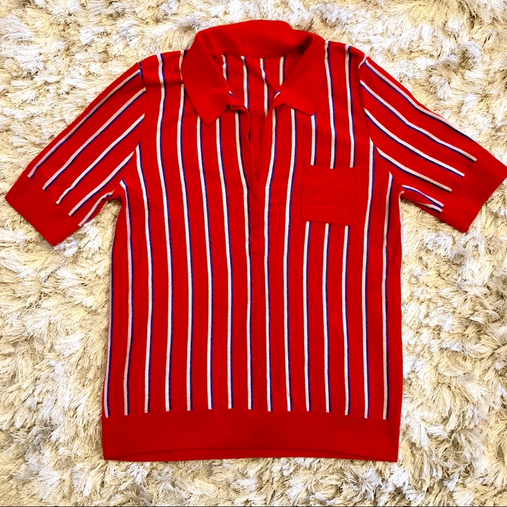 Short sleeve sweater